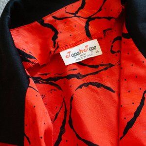 Vintage! Red Bowling Blouse